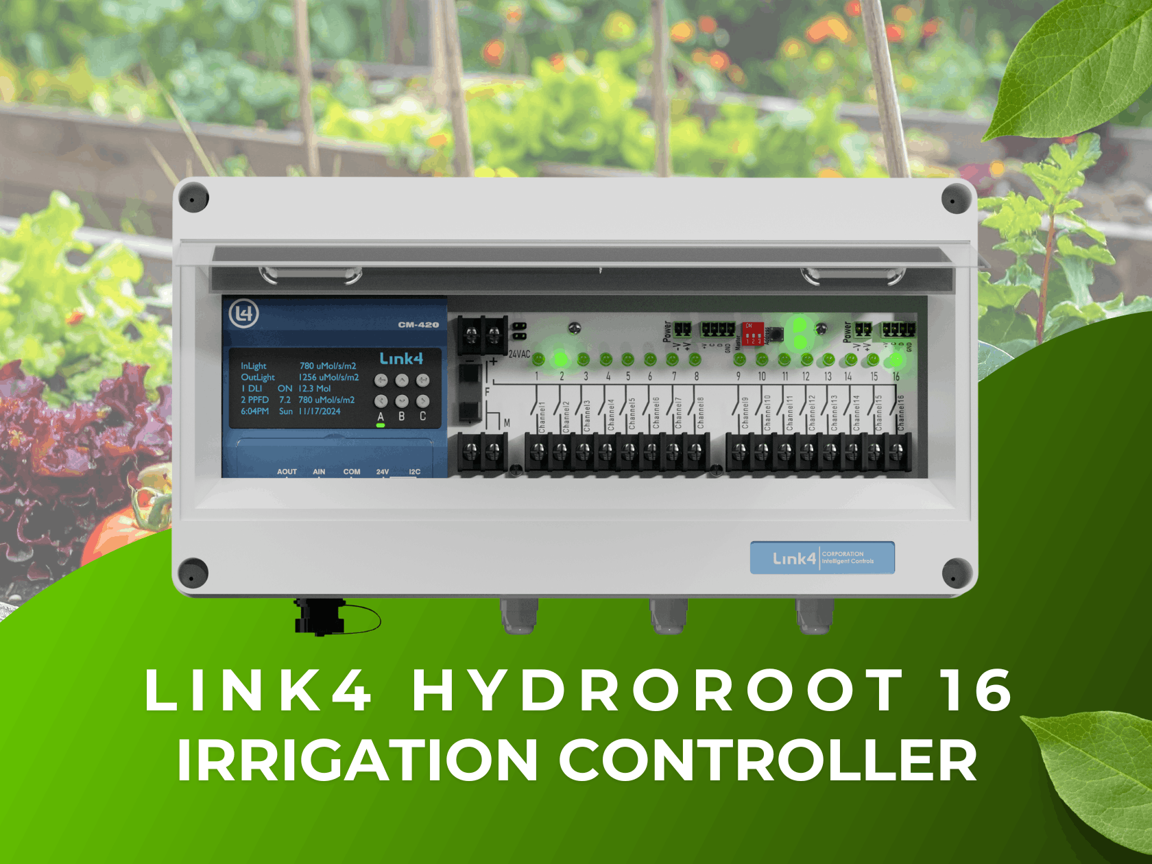 Link4 Corporation greenhouse automation and irrigation control system